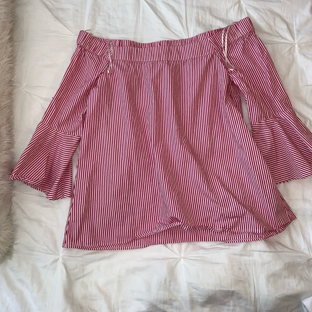 Strapless blouse